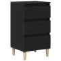 Mesa de Noche Negro Roble 40x35x70 cm Madera Elaborada | Foro24.es | Tu tienda online para hogar, jardín y más Foro24.es