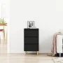 Mesa de Noche Negro Roble 40x35x70 cm Madera Elaborada | Foro24.es | Tu tienda online para hogar, jardín y más Foro24.es