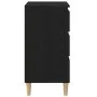 Mesa de Noche Negro Roble 40x35x70 cm Madera Elaborada | Foro24.es | Tu tienda online para hogar, jardín y más Foro24.es