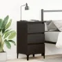 Mesita de Noche Negro Roble 40x35x70 cm Madera Elaborada | Foro24.es | Tu tienda online para hogar, jardín y más Foro24.es