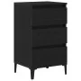 Mesita de Noche Negro Roble 40x35x70 cm Madera Elaborada | Foro24.es | Tu tienda online para hogar, jardín y más Foro24.es
