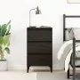 Mesita de Noche Negro Roble 40x35x70 cm Madera Elaborada | Foro24.es | Tu tienda online para hogar, jardín y más Foro24.es