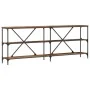 mesa consola de madera vieja 200x30x75 cm en madera compuesta y acero | Foro24.es | Tu tienda online para hogar, jardín y más Foro24.es