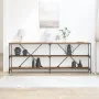 mesa consola de madera vieja 200x30x75 cm en madera compuesta y acero | Foro24.es | Tu tienda online para hogar, jardín y más Foro24.es