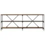 mesa consola de madera vieja 200x30x75 cm en madera compuesta y acero | Foro24.es | Tu tienda online para hogar, jardín y más Foro24.es