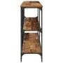 mesa consola de madera vieja 200x30x75 cm en madera compuesta y acero | Foro24.es | Tu tienda online para hogar, jardín y más Foro24.es