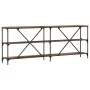 mesa consola de madera vieja 200x30x75 cm en madera compuesta y acero | Foro24.es | Tu tienda online para hogar, jardín y más Foro24.es