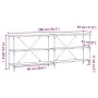 mesa consola de madera vieja 200x30x75 cm en madera compuesta y acero | Foro24.es | Tu tienda online para hogar, jardín y más Foro24.es