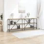 Mesa Consola Roble Artesano 200x30x75 cm Madera Ingenierizada y Acero von , Seitentische - Ref: Foro24-863446, Preis: 109,29 ...