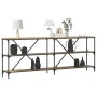 Mesa Consola Roble Artesano 200x30x75 cm Madera Ingenierizada y Acero von , Seitentische - Ref: Foro24-863446, Preis: 109,29 ...