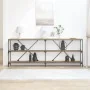 Mesa Consola Roble Artesano 200x30x75 cm Madera Ingenierizada y Acero von , Seitentische - Ref: Foro24-863446, Preis: 109,29 ...