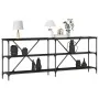 Mesa de Consola Negro Roble 200x30x75 cm Madera Ingenierizada y Acero von , Seitentische - Ref: Foro24-863447, Preis: 116,12 ...