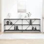 Mesa de Consola Negro Roble 200x30x75 cm Madera Ingenierizada y Acero von , Seitentische - Ref: Foro24-863447, Preis: 116,12 ...