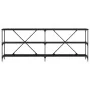 Mesa de Consola Negro Roble 200x30x75 cm Madera Ingenierizada y Acero von , Seitentische - Ref: Foro24-863447, Preis: 116,12 ...