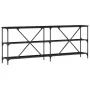 Mesa de Consola Negro Roble 200x30x75 cm Madera Ingenierizada y Acero von , Seitentische - Ref: Foro24-863447, Preis: 116,12 ...