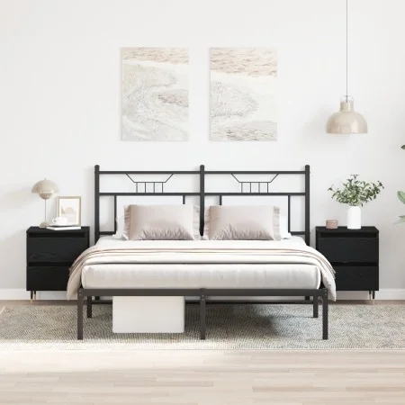 Mesas de Noche 2 pcs Negros de Roble 40x35x50 cm Madera Ingenierizada | Foro24.es | Tu tienda online para hogar, jardín y más Foro24.es