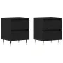 Mesas de Noche 2 pcs Negros de Roble 40x35x50 cm Madera Ingenierizada | Foro24.es | Tu tienda online para hogar, jardín y más Foro24.es