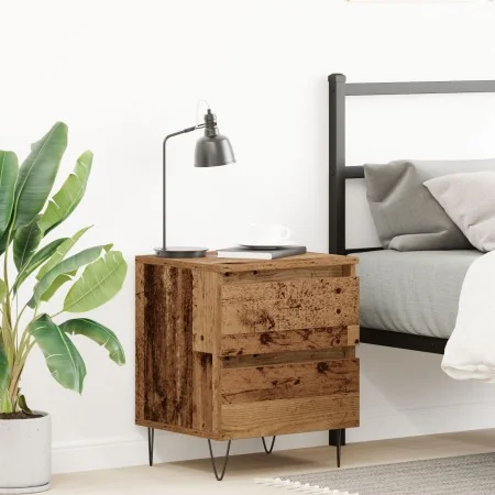 Mesita de Noche Madera Vieja 40x35x50 cm Madera Compuesta | Foro24.es | Tu tienda online para hogar, jardín y más Foro24.es