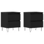 Mesitas de Noche 2 pcs Roble Negro 40x35x50 cm Madera Elaborada | Foro24.es | Tu tienda online para hogar, jardín y más Foro24.es
