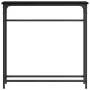 Mesa Consola Roble negro Marco de metal, superficie de MDF Compacta | Foro24.es | Tu tienda online para hogar, jardín y más Foro24.es