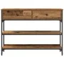 Mesa Consola Madera Vieja 100x25x75 cm Madera Engineered y Acero by , Side tables - Ref: Foro24-863511, Price: 97,51 €, Disco...