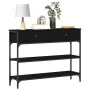 Mesa de Consola Negro Roble 100x25x75 cm Madera Ingenierizada y Acero von , Seitentische - Ref: Foro24-863513, Preis: 103,47 ...