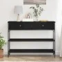 Mesa de Consola Negro Roble 100x25x75 cm Madera Ingenierizada y Acero von , Seitentische - Ref: Foro24-863513, Preis: 103,47 ...