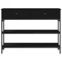 Mesa de Consola Negro Roble 100x25x75 cm Madera Ingenierizada y Acero von , Seitentische - Ref: Foro24-863513, Preis: 103,47 ...