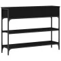 Mesa de Consola Negro Roble 100x25x75 cm Madera Ingenierizada y Acero von , Seitentische - Ref: Foro24-863513, Preis: 103,47 ...