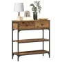 Mesa Consola Madera Vieja 72,5x25x75 cm Madera de Ingeniería y Acero von , Seitentische - Ref: Foro24-863519, Preis: 82,00 €,...