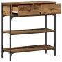 Mesa Consola Madera Vieja 72,5x25x75 cm Madera de Ingeniería y Acero von , Seitentische - Ref: Foro24-863519, Preis: 82,00 €,...