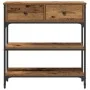 Mesa Consola Madera Vieja 72,5x25x75 cm Madera de Ingeniería y Acero von , Seitentische - Ref: Foro24-863519, Preis: 82,00 €,...