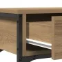 Mesa Consola de Roble Artesanal 72,5x25x75 cm en Madera y Acero by , Side tables - Ref: Foro24-863520, Price: 81,75 €, Discou...