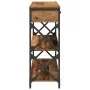 Mesa Consola de Madera Vieja 100x28x75 cm de Madera Ingenierizada y Acero by , Side tables - Ref: Foro24-863527, Price: 94,96...