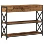 Mesa Consola de Madera Vieja 100x28x75 cm de Madera Ingenierizada y Acero by , Side tables - Ref: Foro24-863527, Price: 94,96...