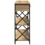 Mesa Consola de Roble Artesanal 100x28x75 cm Madera Ingenierizada y Acero von , Seitentische - Ref: Foro24-863528, Preis: 94,...