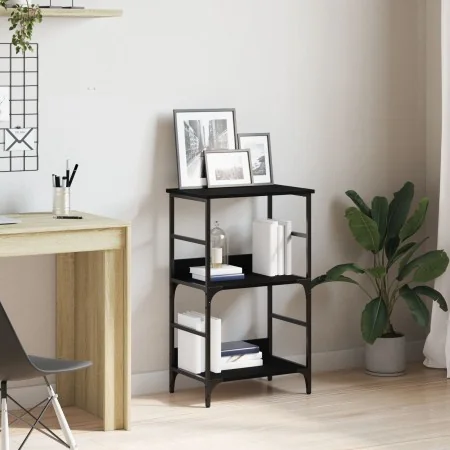 Estantería Negra de Roble 50x33x82 cm en Madera Elaborada y Acero | Foro24.es | Tu tienda online para hogar, jardín y más Foro24.es