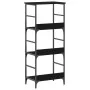 Estantería Negra de Roble 50x33x117,5 cm de Madera Elaborada y Acero | Foro24.es | Tu tienda online para hogar, jardín y más Foro24.es