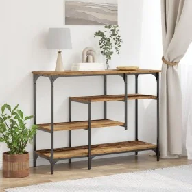 Mesa Consola de madera antigua 100x35x75 cm de madera aglomerada y acero by , Side tables - Ref: Foro24-863559, Price: 78,77 ...