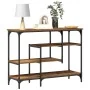 Mesa Consola de madera antigua 100x35x75 cm de madera aglomerada y acero by , Side tables - Ref: Foro24-863559, Price: 78,77 ...