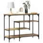Mesa de Consola Roble Artesanal 100x35x75 cm Madera Elaborada y Acero | Foro24.es | Tu tienda online para hogar, jardín y más Foro24.es