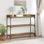 Mesa de Consola de Madera Vieja 100x30x80 cm de Madera Ingenierizada y Acero | Foro24.es | Tu tienda online para hogar, jardín y más Foro24.es