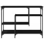 Mesa Consola Negra de Roble 100x35x75 cm de Madera Engineered y Acero | Foro24.es | Tu tienda online para hogar, jardín y más Foro24.es