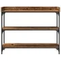 Mesa de Consola de Madera Vieja 100x30x80 cm de Madera Ingenierizada y Acero | Foro24.es | Tu tienda online para hogar, jardín y más Foro24.es