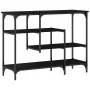 Mesa Consola Negra de Roble 100x35x75 cm de Madera Engineered y Acero | Foro24.es | Tu tienda online para hogar, jardín y más Foro24.es