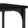 Mesa Consola Negra de Roble 100x35x75 cm de Madera Engineered y Acero | Foro24.es | Tu tienda online para hogar, jardín y más Foro24.es