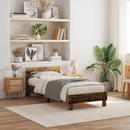 Estructura de Cama Madera vieja Madera maciza 100 x 200 cm | Foro24.es | Tu tienda online para hogar, jardín y más Foro24.es