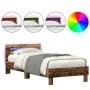 Estructura de Cama Madera vieja Madera maciza 100 x 200 cm | Foro24.es | Tu tienda online para hogar, jardín y más Foro24.es