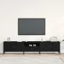 mueble de TV con cajón negro de roble 200x25x44 cm de madera elaborada von , TV-Möbel - Ref: Foro24-863677, Preis: 136,39 €, ...