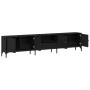 mueble de TV con cajón negro de roble 200x25x44 cm de madera elaborada von , TV-Möbel - Ref: Foro24-863677, Preis: 136,39 €, ...